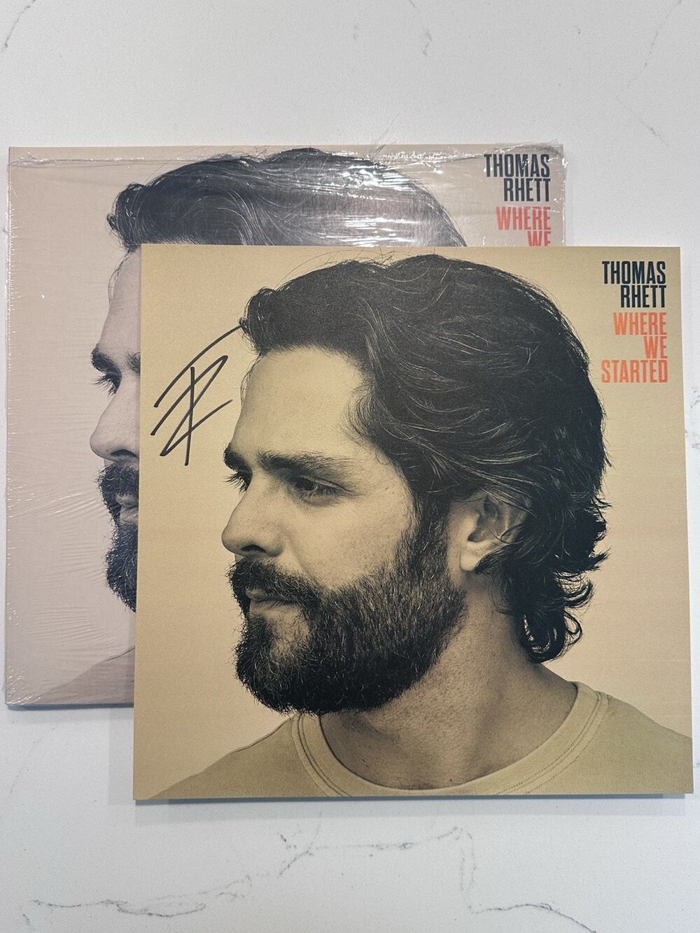 Thomas Rhett - Where We Started - W/Signed Print - Limited - Blue Vinyl